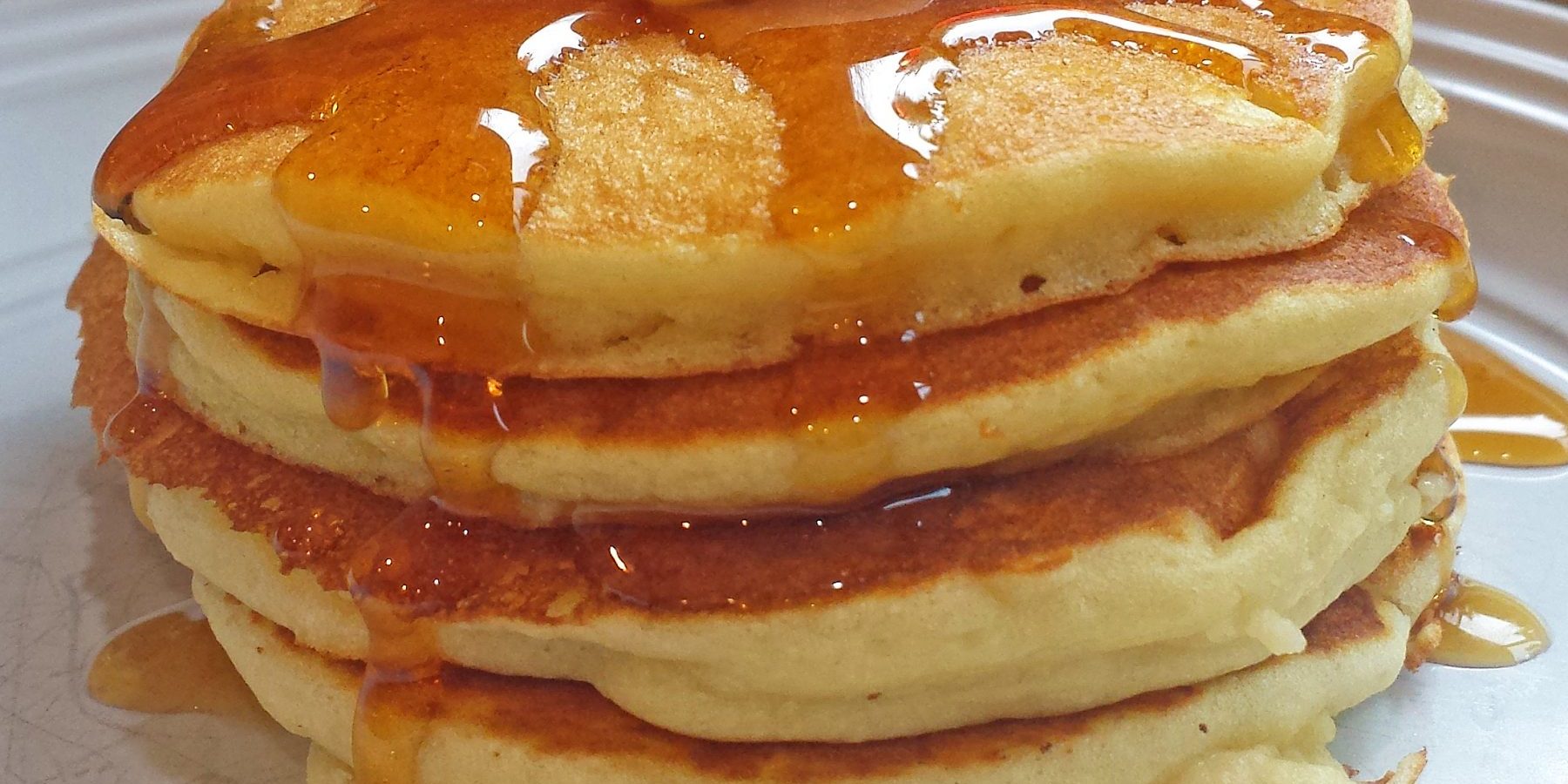 Flour Farm Stack of Pancakes with Syrup gluten-free-pancakes