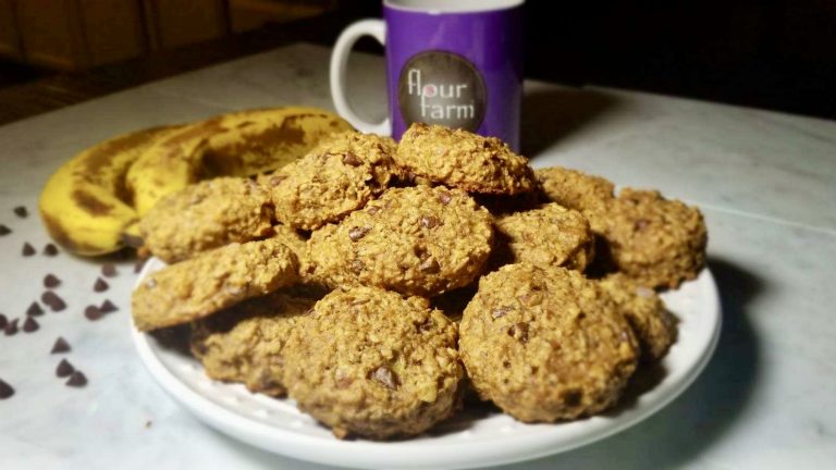 Flour Farm Vegan Breakfast Cookies with Mug gluten-free-grab-n-go-breakfast-cookies